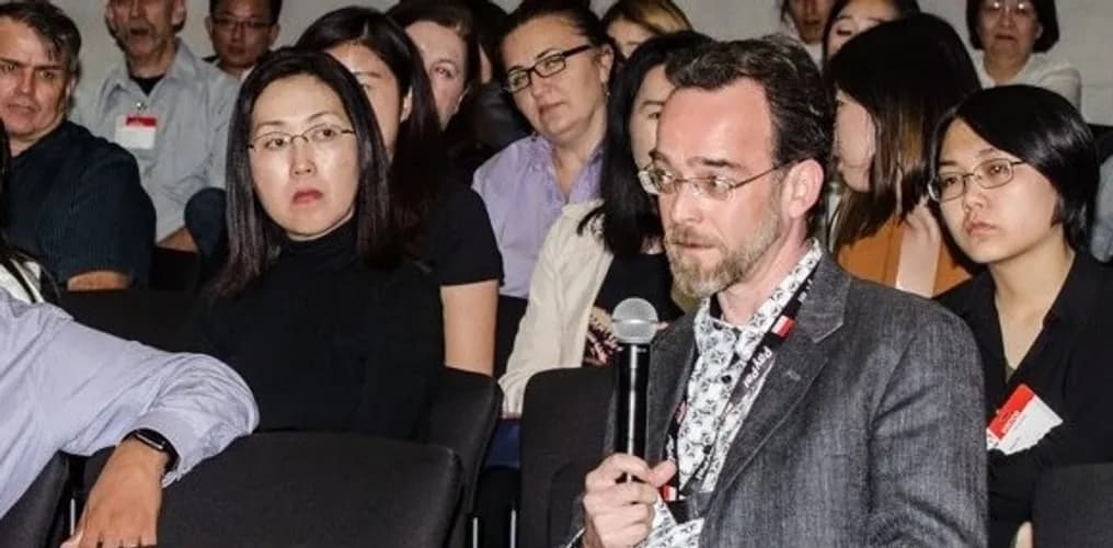 Ben Cornelius speaking at a conference