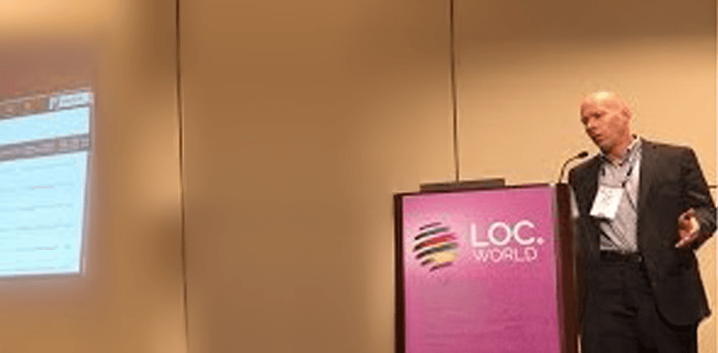 Clove Lynch speaking at a conference